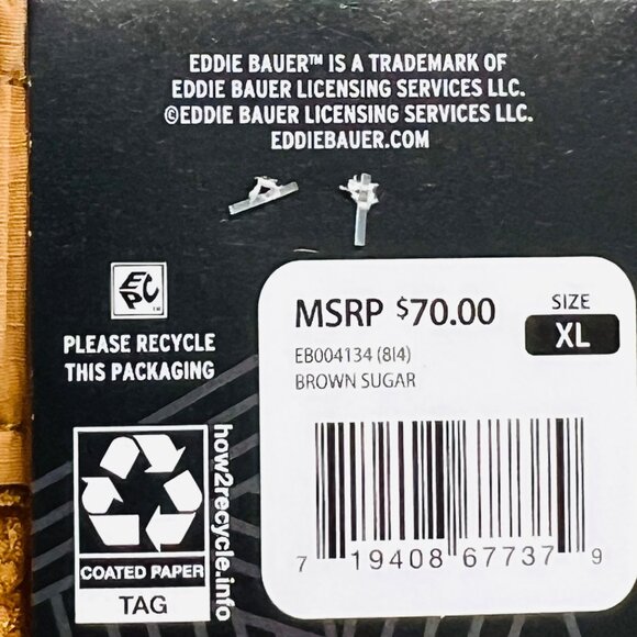 Eddie Bauer Men's Brown Ripstop Tech Short Size XL Adjustable Belt UPF 50 NWT - Picture 5 of 11